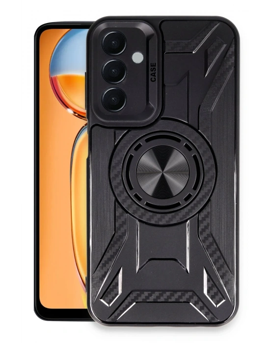 Newface Samsung Galaxy A55 5G Kılıf Lincoln Silikon - Siyah