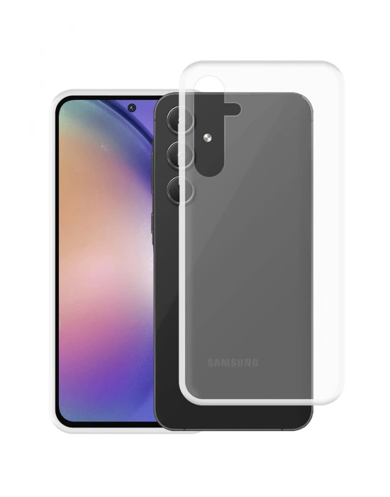 Newface Samsung Galaxy A55 5G Kılıf Lüx Şeffaf Silikon