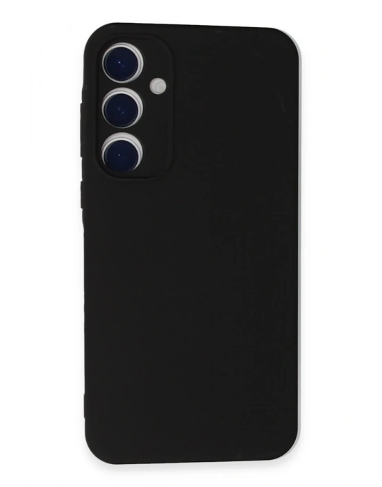 Newface Samsung Galaxy A55 5G Kılıf Nano içi Kadife Silikon - Siyah