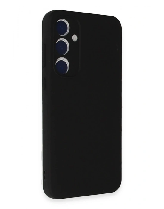 Newface Samsung Galaxy A55 5G Kılıf Nano içi Kadife Silikon - Siyah