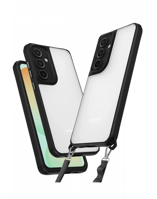 Newface Samsung Galaxy A55 5G Kılıf Penta Silikon Kılıf - Siyah