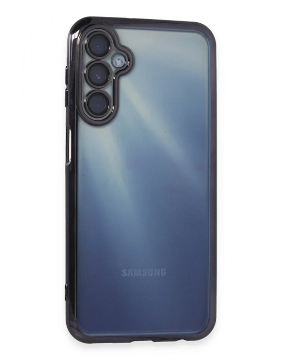 Newface Samsung Galaxy A55 5G Kılıf Razer Lensli Silikon - Mor