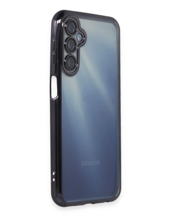 Newface Samsung Galaxy A55 5G Kılıf Razer Lensli Silikon - Mor