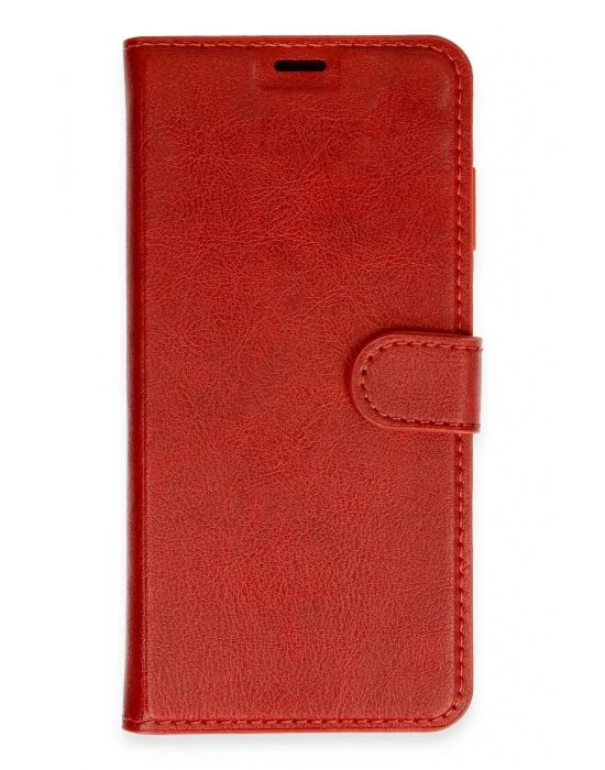 Newface Samsung Galaxy A55 5G Kılıf Trend S Plus Kapaklı Kılıf - Kırmızı