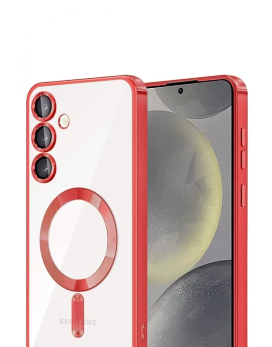 Newface Samsung Galaxy A55 5G Kross Magneticsafe Kapak - Kırmızı