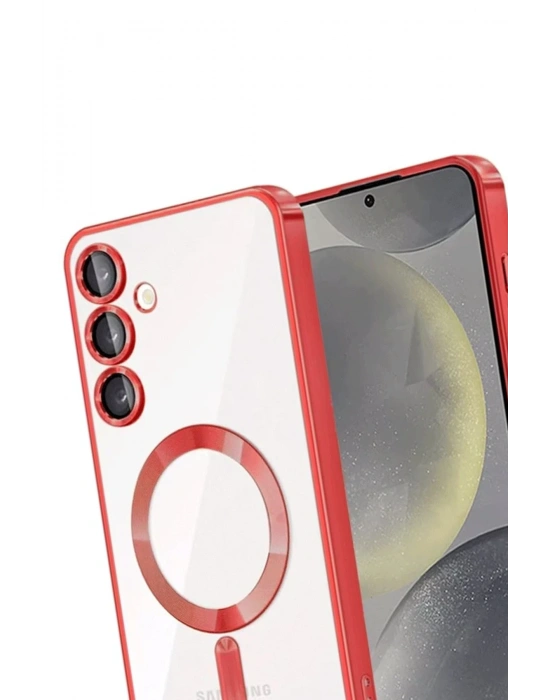 Newface Samsung Galaxy A55 5G Kross Magneticsafe Kapak - Kırmızı