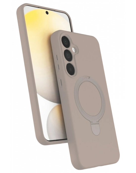 Newface Samsung Galaxy A55 5G Regal Magsafe Standlı Kapak - Çöl Titanyum