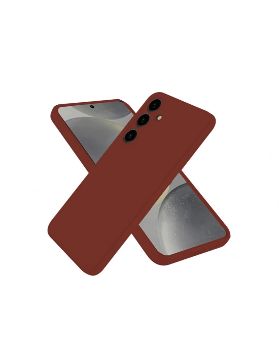 Newface Samsung Galaxy A56 Kılıf First Silikon - Bordo