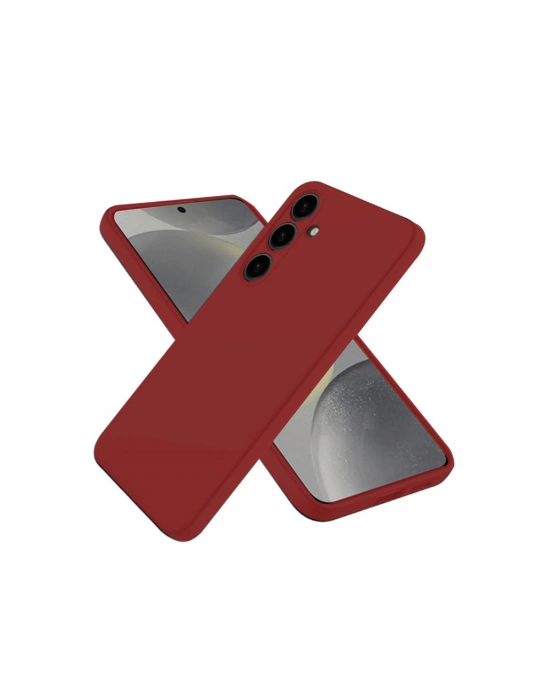 Newface Samsung Galaxy A56 Kılıf First Silikon - Kırmızı