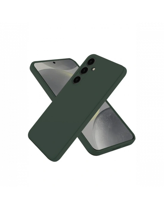 Newface Samsung Galaxy A56 Kılıf First Silikon - Koyu Yeşil