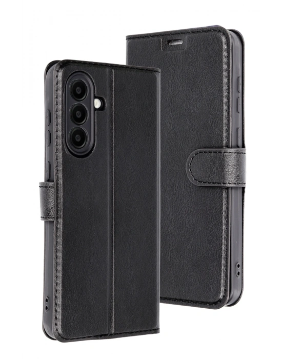 Newface Samsung Galaxy A56 Kılıf Trend S Plus Kapaklı Kılıf - Siyah