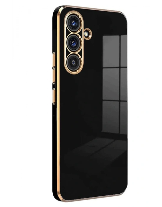 Newface Samsung Galaxy A56 Kılıf Volet Silikon - Siyah