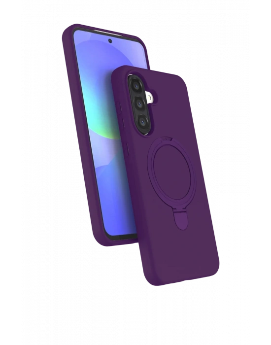 Newface Samsung Galaxy A56 Regal Magsafe Standlı Kapak - Derin Mor