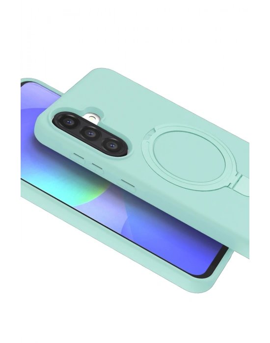 Newface Samsung Galaxy A56 Regal Magsafe Standlı Kapak - Su Yeşili