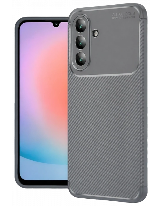 Newface Samsung Galaxy A57 5G Auto Focus Karbon Kapak - Gri