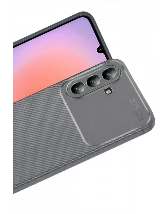 Newface Samsung Galaxy A57 5G Auto Focus Karbon Kapak - Gri