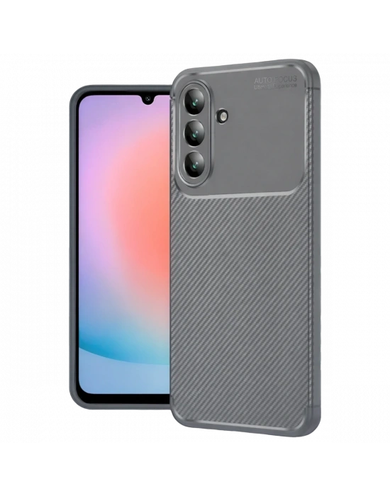 Newface Samsung Galaxy A57 5G Auto Focus Karbon Kapak - Gri