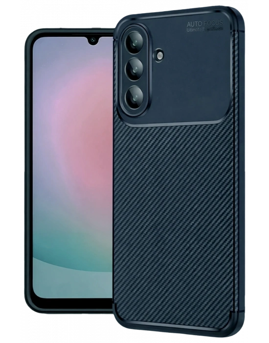 Newface Samsung Galaxy A57 5G Auto Focus Karbon Kapak - Lacivert