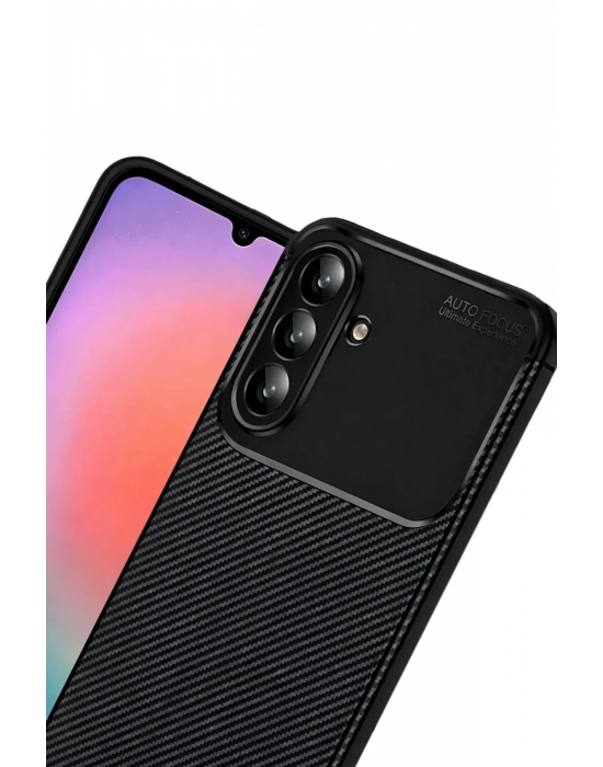 Newface Samsung Galaxy A57 5G Auto Focus Karbon Kapak - Siyah