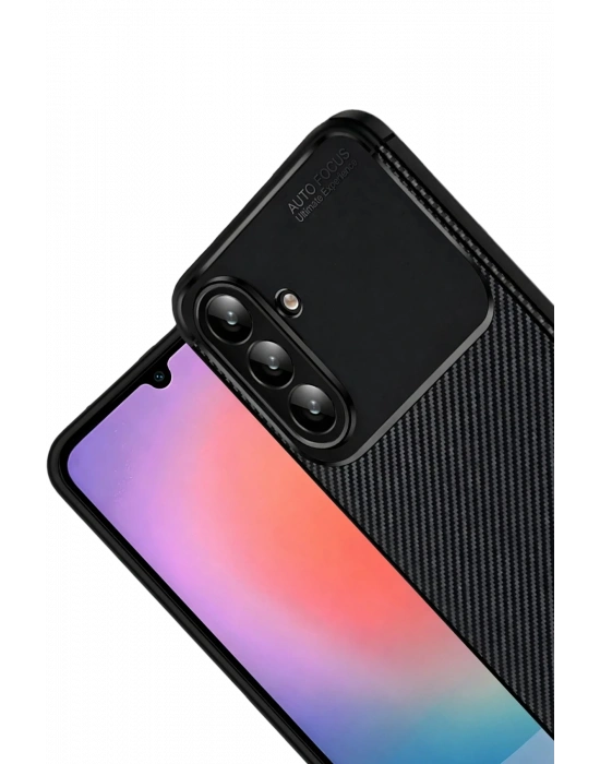 Newface Samsung Galaxy A57 5G Auto Focus Karbon Kapak - Siyah