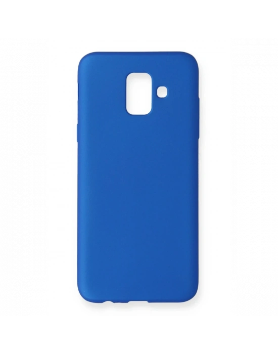 Newface Samsung Galaxy A6 2018 Kılıf First Silikon - Mavi