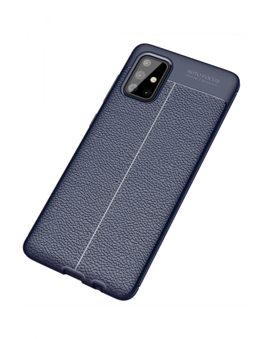 Newface Samsung Galaxy A71 Kılıf Auto Focus Kapak - Lacivert