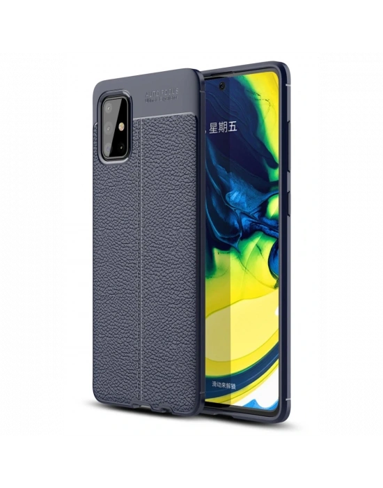 Newface Samsung Galaxy A71 Kılıf Auto Focus Kapak - Lacivert