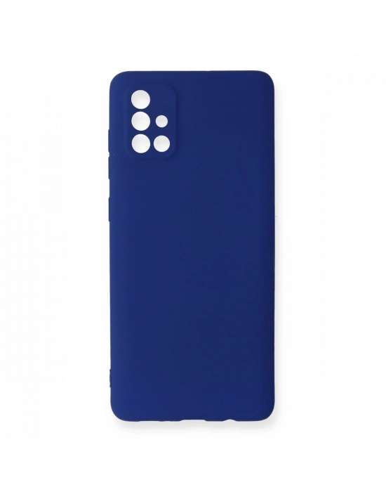 Newface Samsung Galaxy A71 Kılıf First Silikon - Lacivert