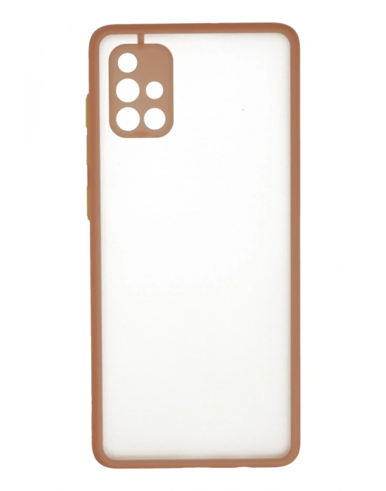 Newface Samsung Galaxy A71 Kılıf Montreal Silikon Kapak - Pembe