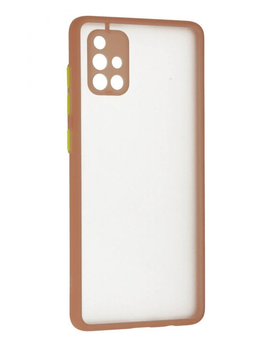 Newface Samsung Galaxy A71 Kılıf Montreal Silikon Kapak - Pembe