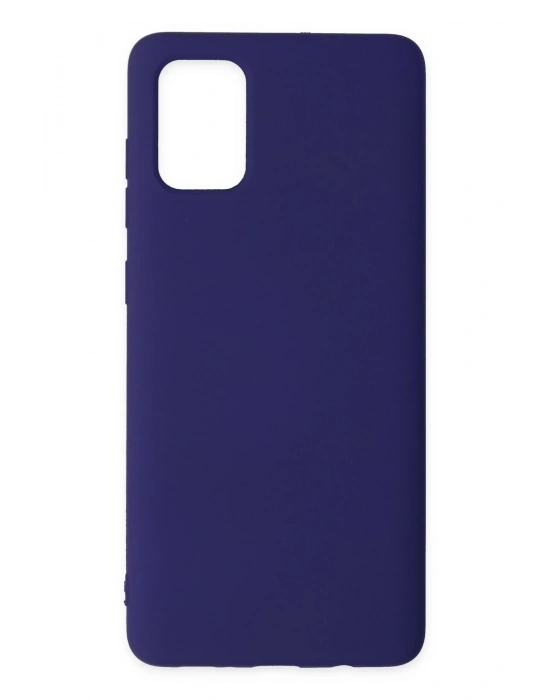 Newface Samsung Galaxy A71 Kılıf Nano içi Kadife Silikon - Mor