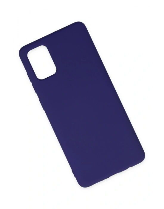 Newface Samsung Galaxy A71 Kılıf Nano içi Kadife Silikon - Mor