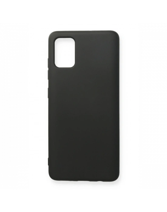 Newface Samsung Galaxy A71 Kılıf Nano içi Kadife Silikon - Siyah
