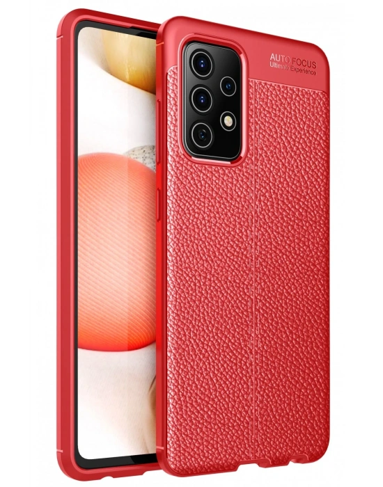 Newface Samsung Galaxy A72 Kılıf Auto Focus Kapak - Kırmızı