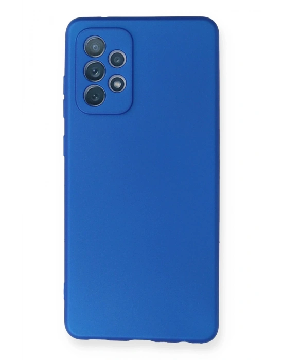 Newface Samsung Galaxy A72 Kılıf First Silikon - Mavi
