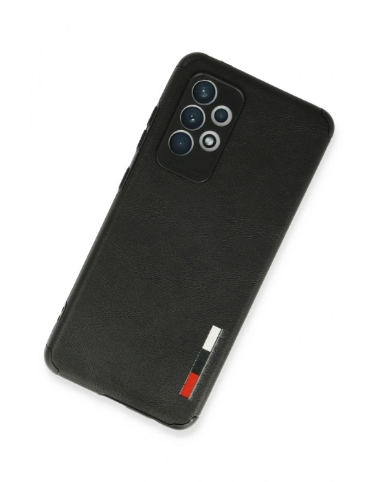 Newface Samsung Galaxy A72 Kılıf Loop Deri Silikon - Siyah