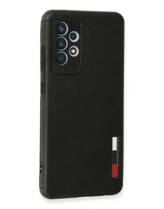 Newface Samsung Galaxy A72 Kılıf Loop Deri Silikon - Siyah