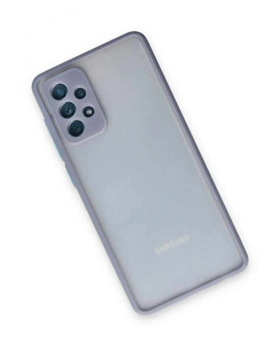 Newface Samsung Galaxy A72 Kılıf Montreal Silikon Kapak - Gri