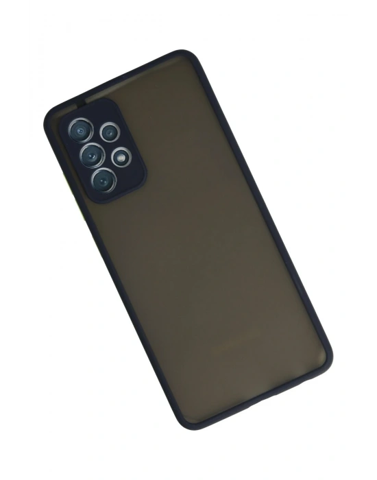 Newface Samsung Galaxy A72 Kılıf Montreal Silikon Kapak - Lacivert