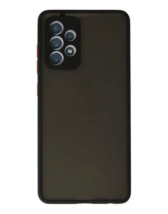 Newface Samsung Galaxy A72 Kılıf Montreal Silikon Kapak - Siyah