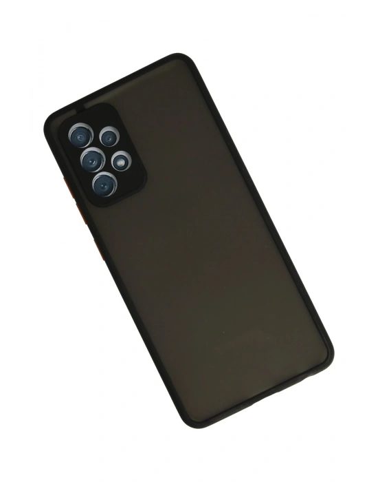 Newface Samsung Galaxy A72 Kılıf Montreal Silikon Kapak - Siyah