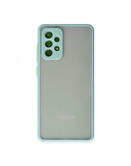 Newface Samsung Galaxy A72 Kılıf Montreal Silikon Kapak - Turkuaz