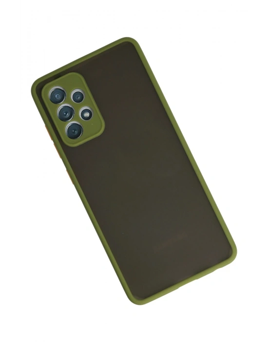Newface Samsung Galaxy A72 Kılıf Montreal Silikon Kapak - Yeşil