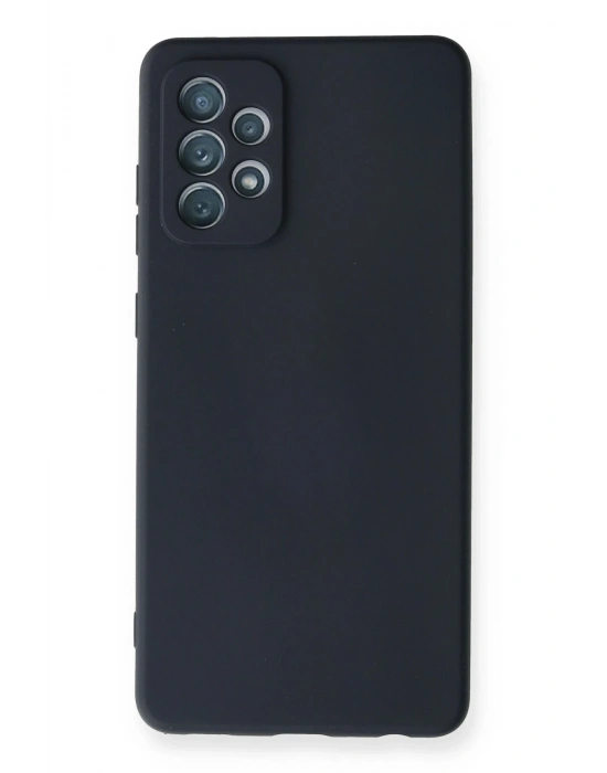 Newface Samsung Galaxy A72 Kılıf Nano içi Kadife Silikon - Lacivert