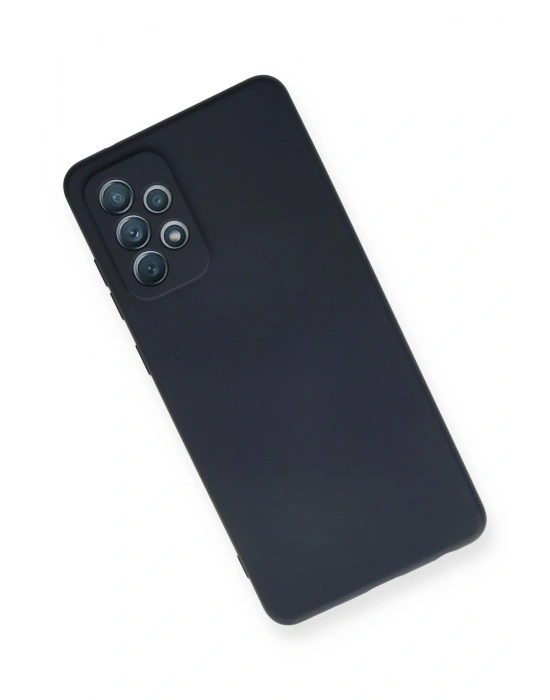 Newface Samsung Galaxy A72 Kılıf Nano içi Kadife Silikon - Lacivert