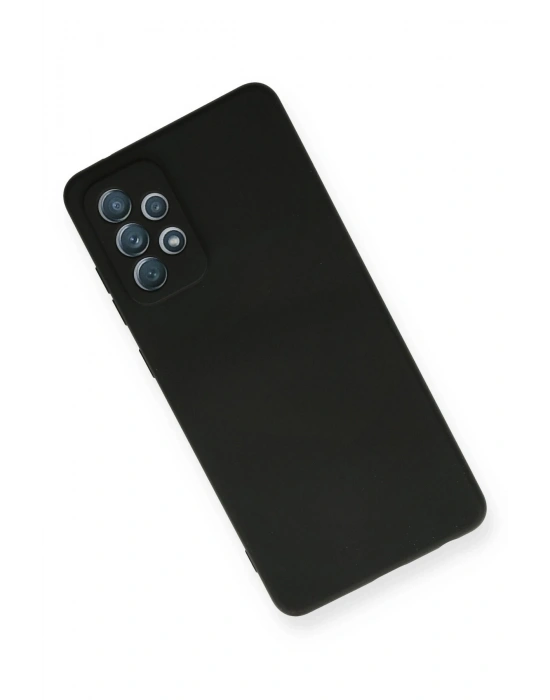 Newface Samsung Galaxy A72 Kılıf Nano içi Kadife Silikon - Siyah
