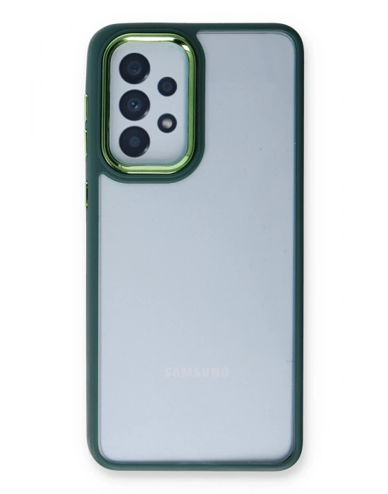 Newface Samsung Galaxy A73 5G Kılıf Dora Kapak - Haki Yeşil