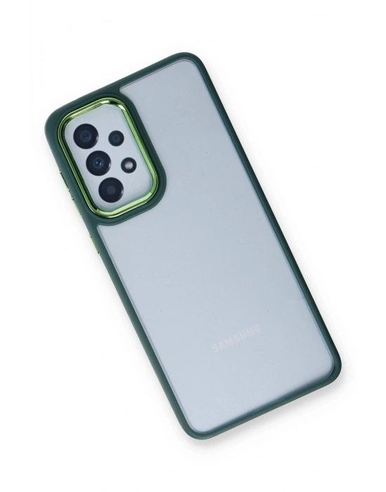 Newface Samsung Galaxy A73 5G Kılıf Dora Kapak - Haki Yeşil