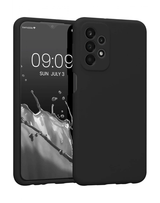 Newface Samsung Galaxy A73 5G Kılıf First Silikon - Siyah