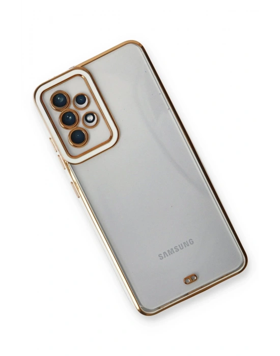 Newface Samsung Galaxy A73 5G Kılıf Liva Lens Silikon - Beyaz